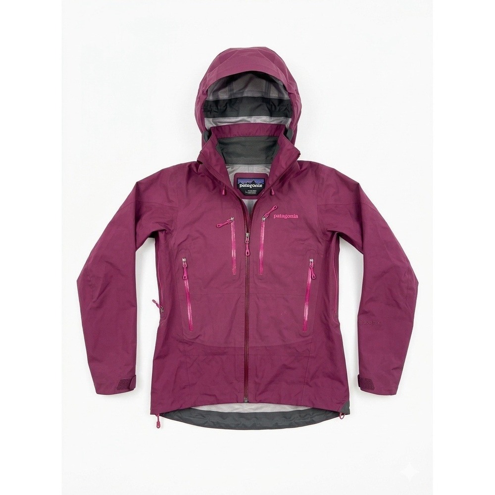 Patagonia Jacket Women Maroon XS Primo Gortex Truckie Nylon Shell/Rain Repellent